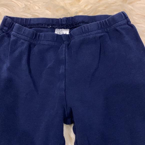 George Long-Sleeve Red/Blue Bib Shirt & Navy Blue Sweatpants in size 18-24M - Picture 6 of 8